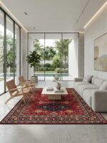 qashqaei persian carpet lacquer