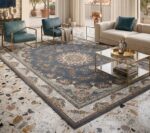sama darkgray persian carpet