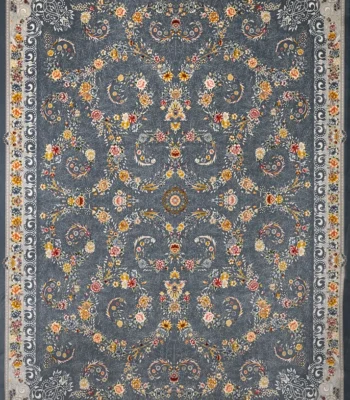 Arta Darkgray Persian Carpet Afshan
