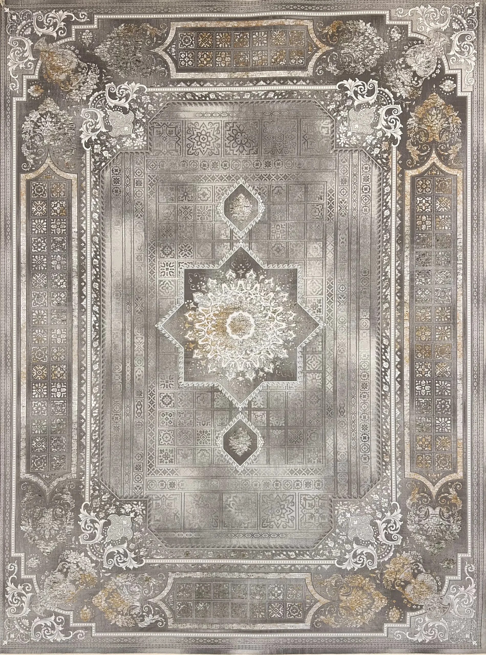 Zomorod Vintage M0cha Persian CArpet-Molavi company